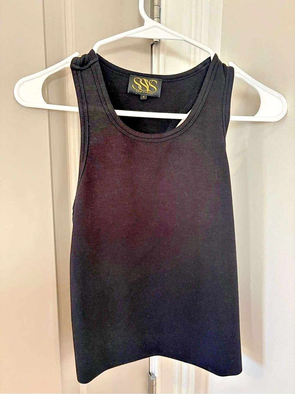 SSYS Black Racer Back Tank Top